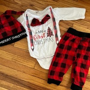 My First Christmas Baby Outfit